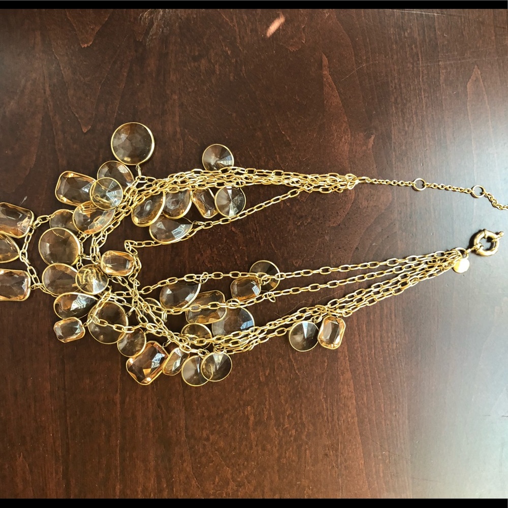 EUC J. Crew Multi Crystal Necklace One Size